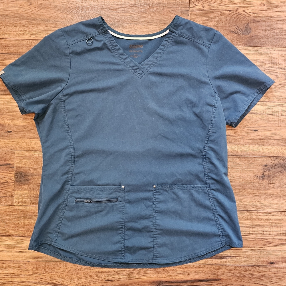 Scrubstar Ultimate Carribean Blue V-Neck Scrub Top XL